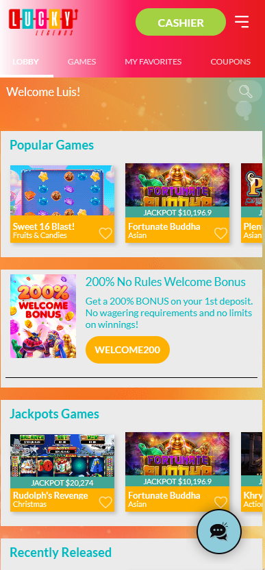 lucky legends casino apk mod